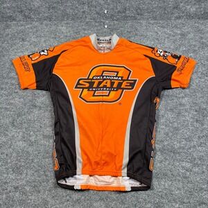 Adrenaline Oklahoma State University Cycling Jersey Mens XL OSU‎ Cowboys Orange